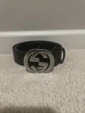 Gucci GG Cintura in pelle nera