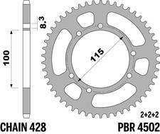 CORONA ACCIAIO 50 DENTI PER