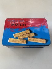 SCATOLA LATTA LITOGRAFATA WAFERS CREMA BRASIL PAVESI NOVARA ORIGINALE VINTAGE