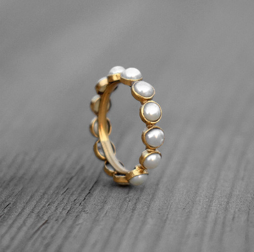 Anello fascia con vere - a,