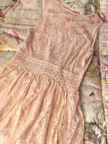 Abito rosa cipria nude look - rosa,