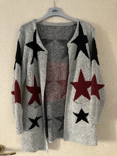 Cardigan donna grigio con - donna,