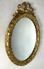 OVALE SPECCHIERA DORATA