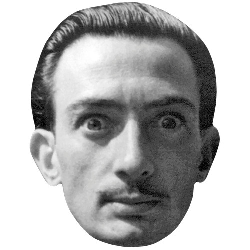 Salvador dali celebrity - (bw),