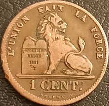 BELGIO MONETA 1 CENT 1850