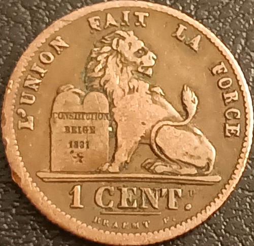 Belgio moneta cent - belgio, 1850