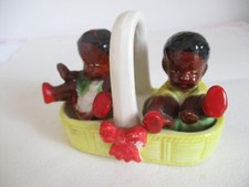 VECCHIO PORTA SALE PEPE ceramica CESTINO collezione tavola black children