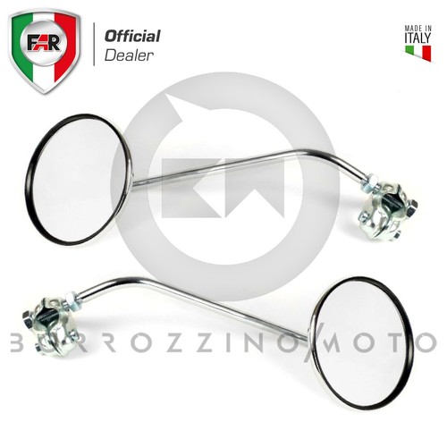 Coppia specchietti far - far, cromati