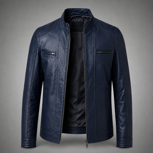 Cappotto uomo blu - , vera