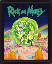Rick E Morty Portal Poster 3d