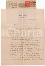 1923 OXFORD Queen's College - Cesare FOLIGNO promette recensioni - AUTOGRAFO