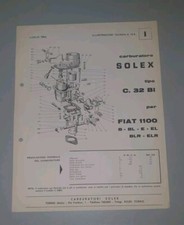 Opuscolo carburatori solex - opuscolo, per