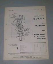Opuscolo Carburatori Solex per
