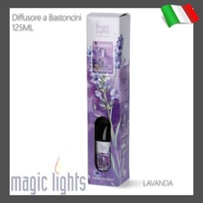 DIFFUSORE PROFUMO PER CASA AMBIENTE A BASTONCINI 125ML FRAGRANZA LAVANDA
