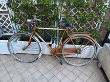 Bici bicicletta uomo vintage stecca freni a bacchetta arancione