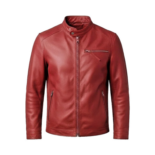 Giacca uomo pelle rossa - giacca,