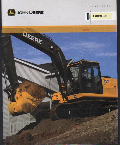 Foglietto brochure escavatore