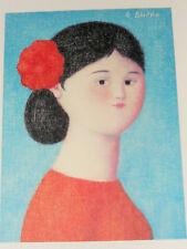 ANTONIO BUENO-  CROMOLITOGRAFIA cm.50 x 70 LA SPAGNOLA,no remo brindisi