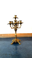 Candelabro in ottone XIX