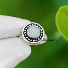 Anello regalo fatto a mano in argento sterling 925 con pietra preziosa...