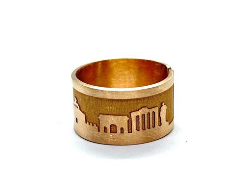 Anello uomo oro rosa - , su