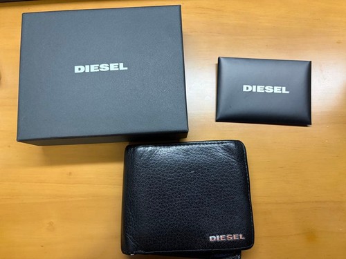 Portafoglio diesel bifold nero - portafoglio,