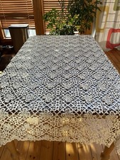 HAND-CROCHETED WHITE COTTON