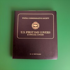 ALBUM VINTAGE STAM,SOCIETÀ POSTALE COMMEMORATIVA US COPERTINE PRIMO GIORNO