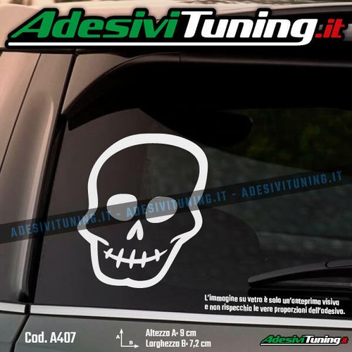 Adesivo teschio sticker - -,