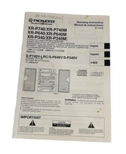 Pioneer XR-P740M -P640M -P740