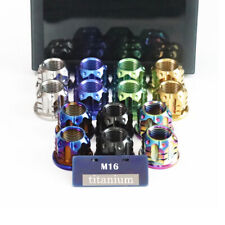 Dadi in titanio con flangia fresatura CNC fiore | vitello U+b ammortizzante | dado motore