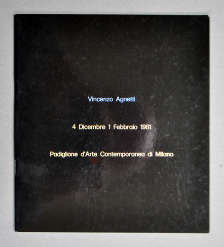 Vincenzo agnetti catalogo pac - vincenzo,