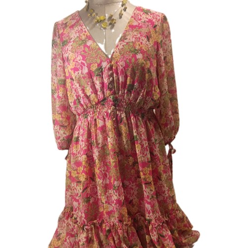 Abito taylor floreale chiffon - floreale,