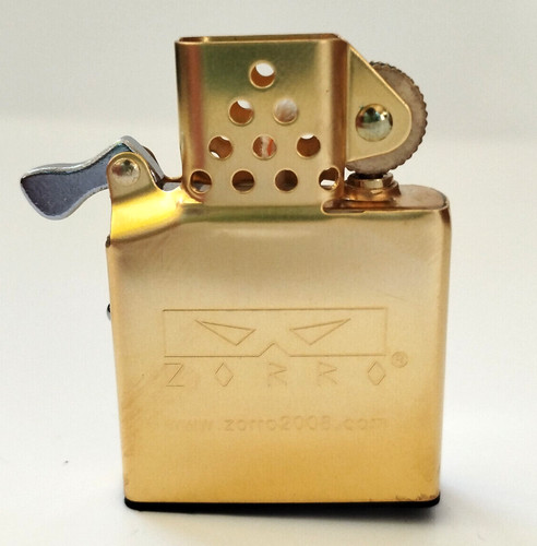 Zorro brass petrol lighter - zorro, z2