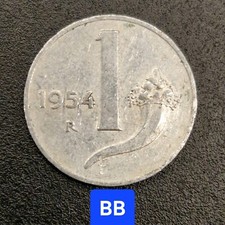 1 LIRA 1954 Cornucopia BB