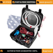 Pompa Trasferimento Carburante 12V 30GPH Universale per Auto/Camion/Moto Benzina Diesel