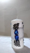 Candela Decorata Con strass e