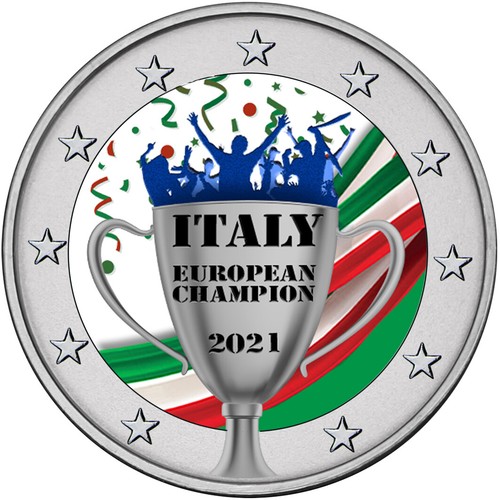 Euro italia campione - 2€,