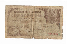 ESPAÑA: 5 PESETAS GOBIERNO DE