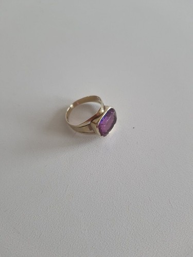 Anello vintage oro ametista - anello,