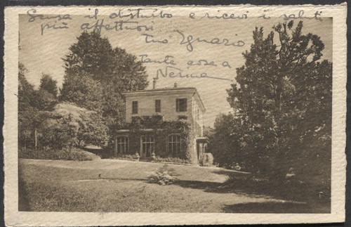 Cartolina loveno villa - cartolina, loveno,