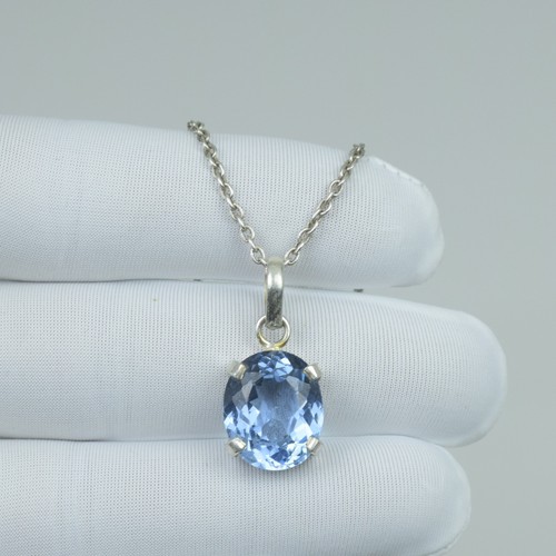 Collana acquamarina argento - collana, in