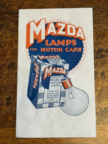 Mazda lamps for - , cars