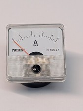 Amperometro 0-5A corrente alternata a ferro mobile classe 2.5