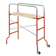 Ponteggio Scala Trabattello Acciaio con Ruote h. Max 3 mt - Peso Max 120Kg F0003
