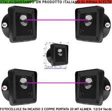 Fotocellule Incasso 2 Coppie Sicurezza Cancello Automatico Simili Fadini 12/24 V
