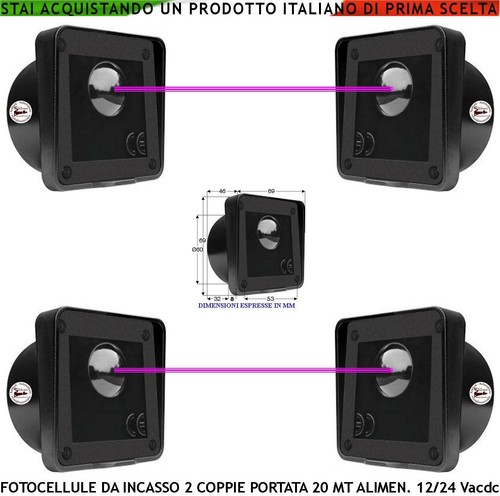 Fotocellule incasso coppie - 2,