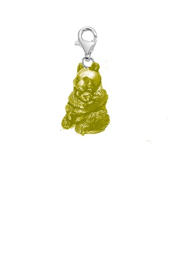 A10 panda gold pewter - , charm