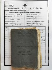 Iso Isomoto Motocarro 150 libretto carta circolazione no targa no complementare
