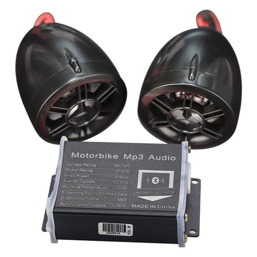 Kit audio stereo moto 12v - kit,